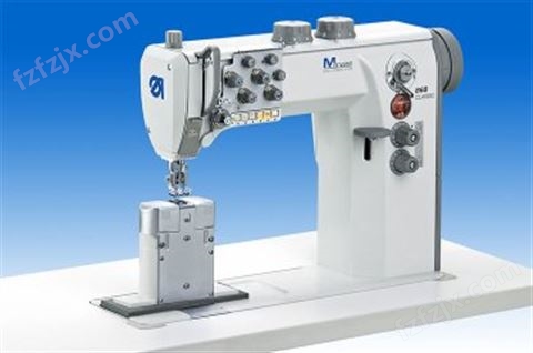 M-TYPE 868 经典型双针柱式底板缝纫机，采用 XXL 超大容量旋梭