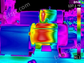 Motors - FLIR T640 Infrared Image
