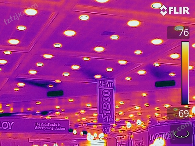 Recessed Lights - FLIR T640 Infrared Image with MSX
